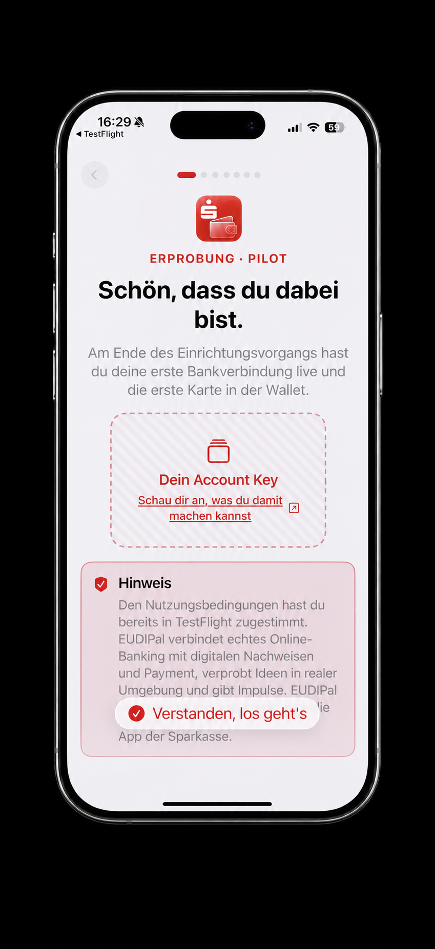 Erste Einrichtung